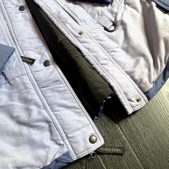 PERFORMANCE OUTFITTERS Vintage Blue Heavyweight Jacket Snow Quilted Large - Picture 4 of 6